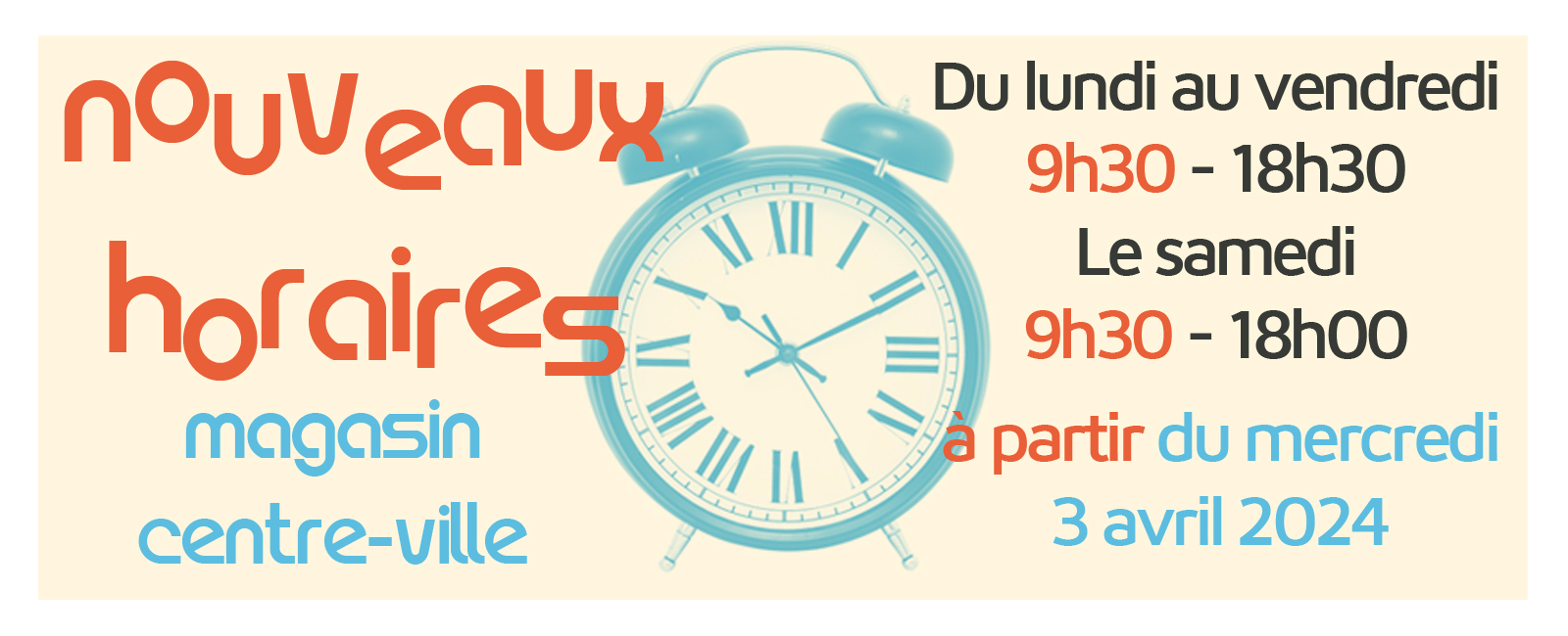 HORAIRES SEB PAPETERIE